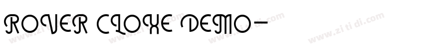ROVER CLOXE DEMO字体转换